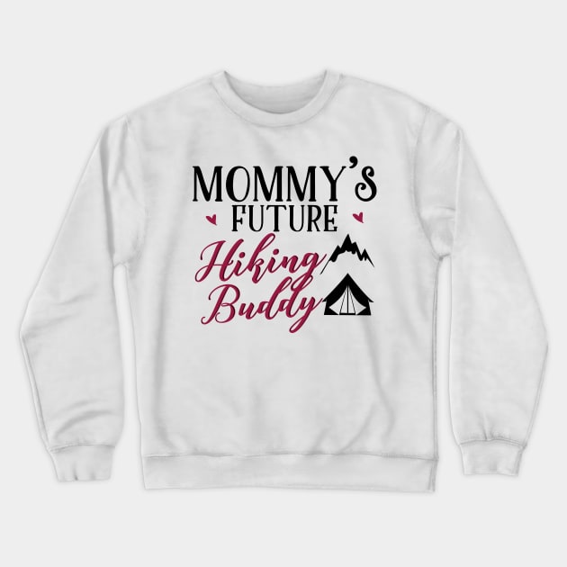 Hiking Mom and Baby Matching T-shirts Gift Crewneck Sweatshirt by KsuAnn